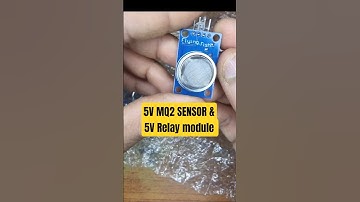 5V Relay and MQ-2  sensor module #shorts #arduino #trending #diy #electronic