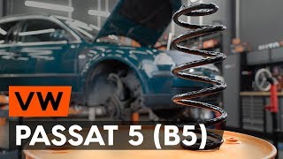Guarda una guida video su come cambiare VW PASSAT Variant (3B6) Molle di sospensione