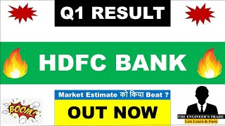 HDFC Bank Q1 Results 2027 | HDFC Bank Results Today | HDFC Bank Share Latest News 