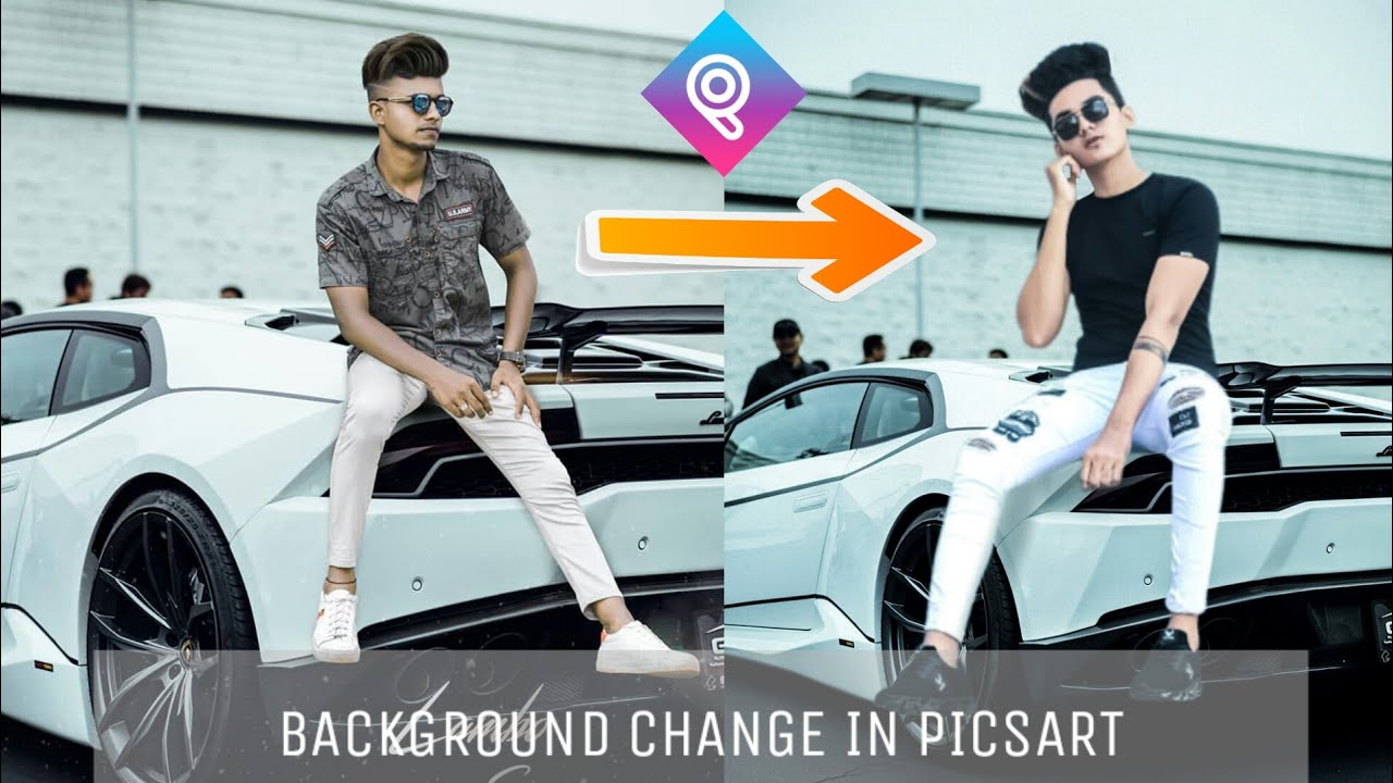 Picsart Background Change | Insta viral Lambo Car Background Pic Editing | Car  Editing 2019 | - YouTube
