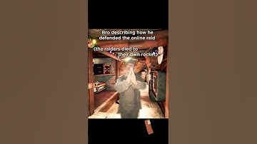 Bro describing how he defended the online raid (the raiders died to their own rocket) #Rust #Shorts