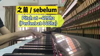 Steinmeyer K-2 Upright Piano Tuning Before & After