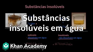 Quando uma substância é mais solúvel em água?