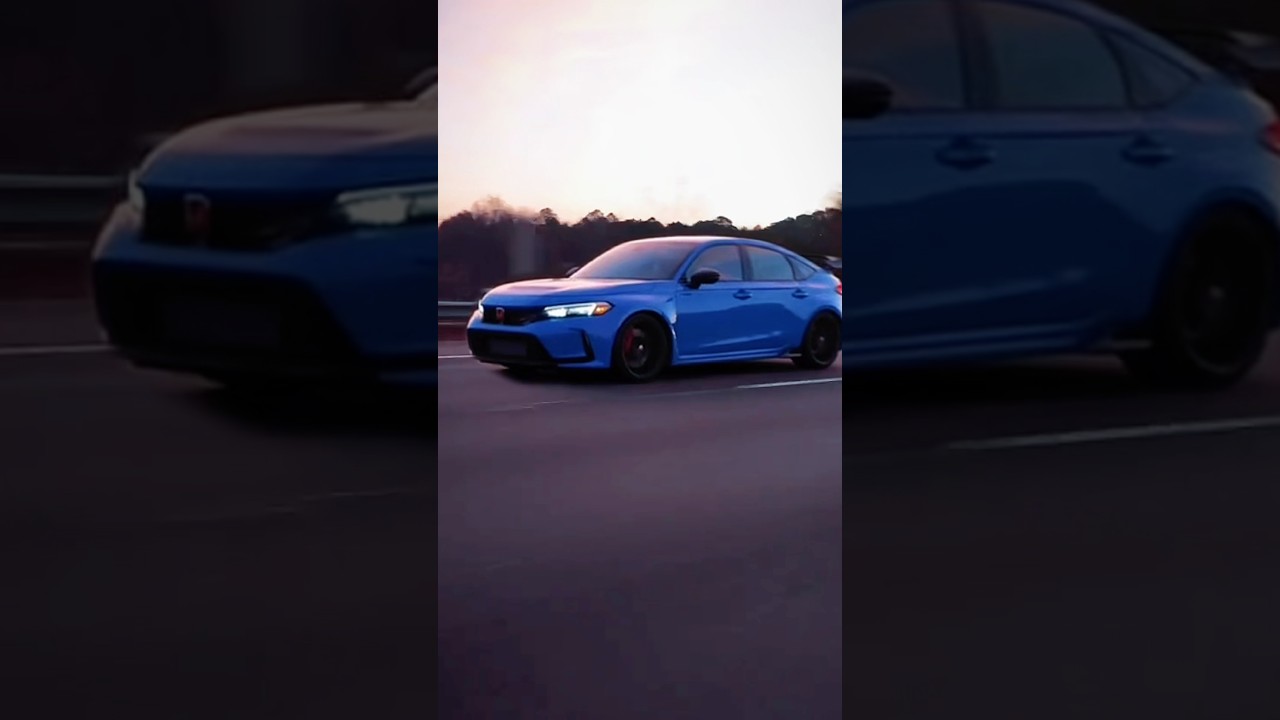 Boost Blue Pearl Honda Civic Type R Cruising
