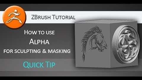 Quick Tip Tutorial: How to use Alpha for sculpting and masking in ZBrush