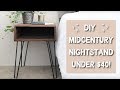 DIY Upcycled Pallet Mid Century Modern Nightstand UNDER $50 DIY Upcycled Pallet Mid Century Modern Nightstand UNDER $50