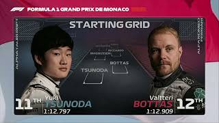 F1 Intro - 2022 Monaco Grand Prix - Starting Grid