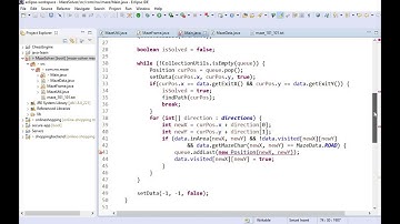 Java Maze Solver 5. Display Result.