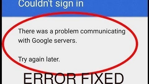 How to Solved The Google Sign In Problem For Android