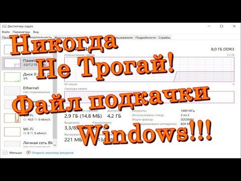 ✅ Как правильно настроить файл подкачки  Windows: Оперативная память правильный файл подкачки