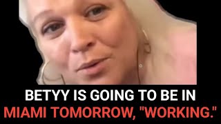 Betty sings Leanne Rimes as she prepares for  hard work in Miami