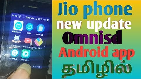 How to Install OmniSD in Jio Phone  Jio phone new update today  how to install android apps  tamil