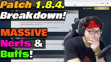 Dauntless Information - Patch 1.8.4. - Massive Nerfs and Buffs Incoming!