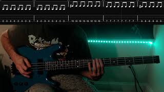 Bury Tomorrow - Message To A King (Bass Cover) On Screen Tabs