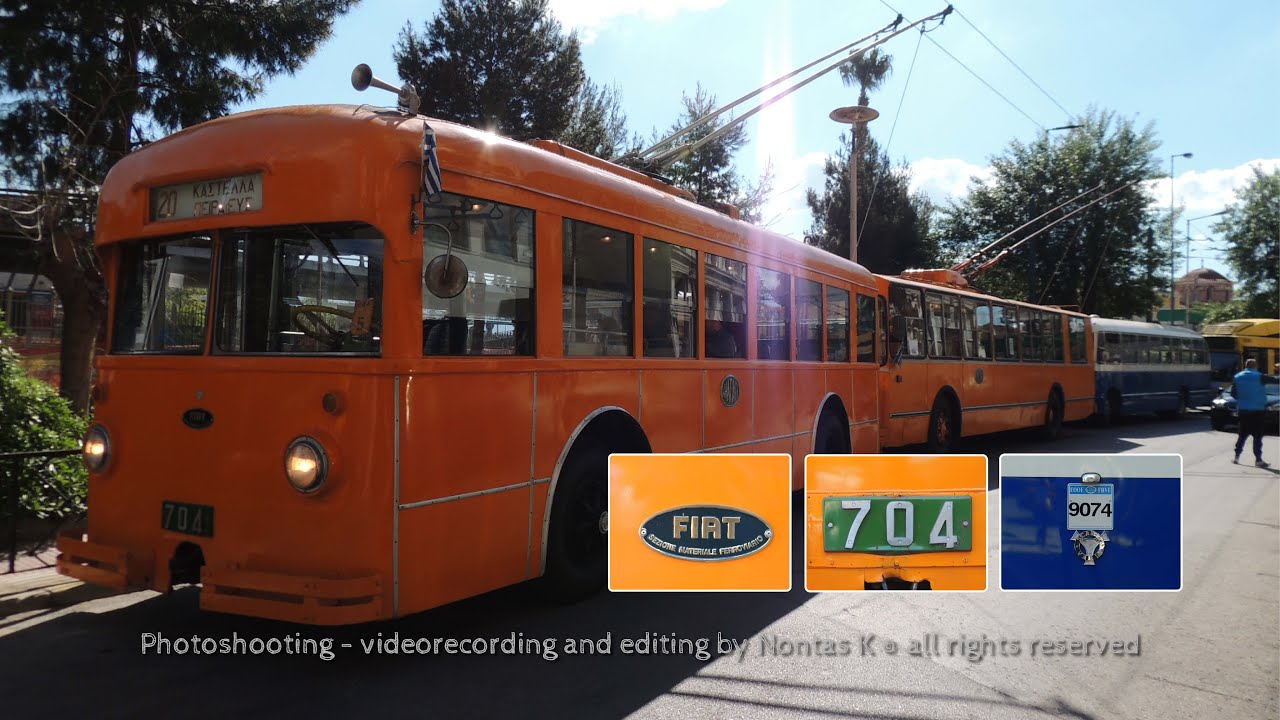 Τρόλεϊ 20 διαδρομή Βαϊων - ΗΛΠΑΠ / Retro tour of line 20 from Neo Faliro - ATHENS Trolley