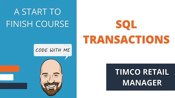 SQL Transactions in C# using Dapper - A TimCo Retail Manager Video