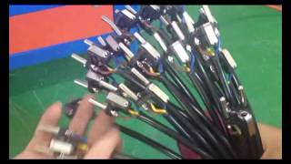 WPM 3500A Full Automatic Three Pin Plug Inserts Crimping Machine