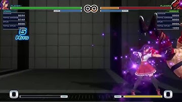 KoF XIV: Athena 100% combo (ver 1.02) (knock down cancel glitch)