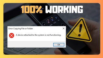 How To EASILY FIX  "Your Device Attached To The System Is NOT Functioning" In Windows Or Computer