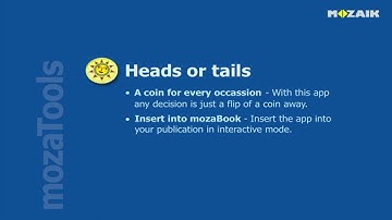 mozaBook Interactive Teaching Software - Heads or tails tutorial