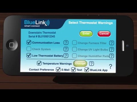 Braeburn BlueLink Smart Connect App - Setting Up Alerts