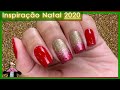 Unhas fáceis de fazer para o Natal (degradê com esponja)