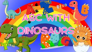 Learn A to Z with Dinosaurs Dinosaur Names for Kids Fun ABC Flashcards for Toddlers