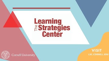 Learning Strategies Center Cornell University
