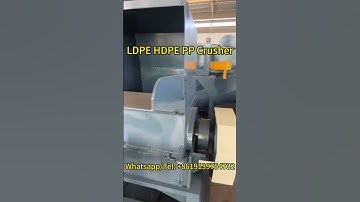 PP HDPE LDPE Crusher Machine for Plastic Recycling  #plasticwaste