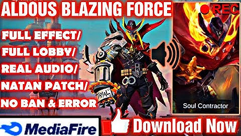 ALDOUS { BLAZING FORCE }SKIN 🔥🔥 Script By All In One ( Official )____#############