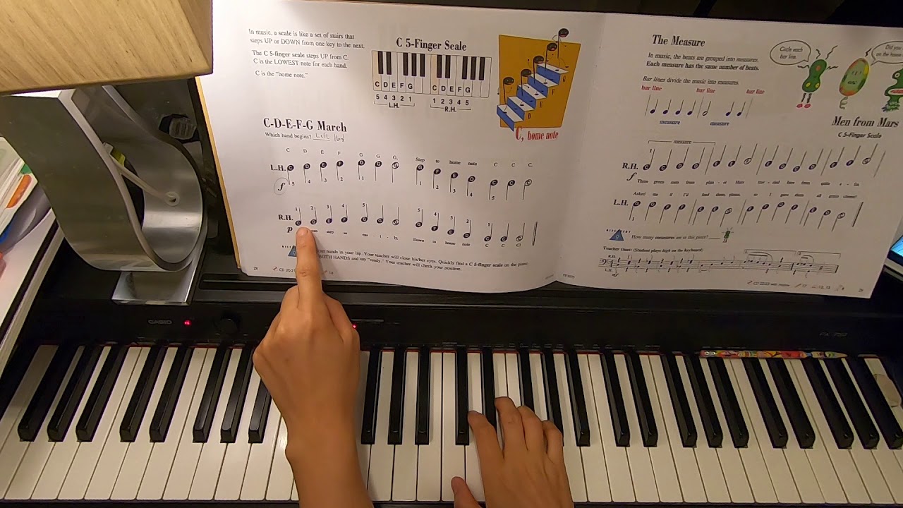 Piano Adventures primer level tutorial 71/피아노 어드벤처 프라이머레벨 레슨 71 YouTube
