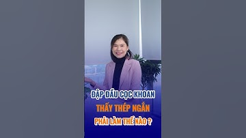 Đập đầu cọc khoan mà thấy thép ngắn hơn 1m thì xử lý thế nào? #bietthu #shorts #fullhomes #trending