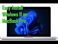 Windows 11 on macbook pro intel easy install