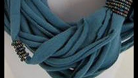 Katie Hacker, host of Beads, Baubles & Jewels, Demonstrates a Colorful T-shirt Necklace (1608-1)