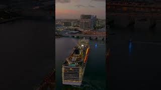 Msc Divina In Downtown Miami #Cruiseship