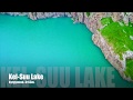 Dron footage Kel-Suu lake. Kyrgyzstan.