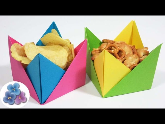 Origami Fácil: Manualidades Utiles Platos Desechables de Papel