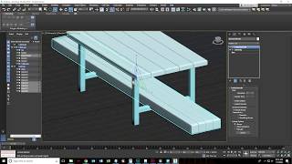 Modeling a table with 3ds Max 08: Using the mirror modifier