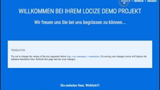 locize onboarding: the demo project Wealth
