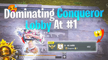 😱Dominating Conqueror Lobbies At Leaderboard #1 ! best Strategy For Conqueror Rank Push 😱