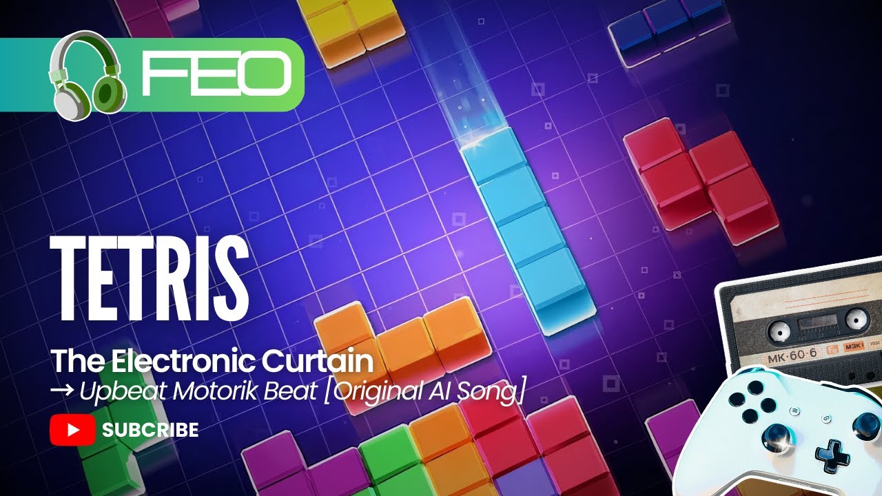 TETRIS | The Electronic Curtain | Upbeat Motorik Beat (Original Song)