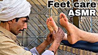 ASMR || BEST FEET CARE ASMR BY SAJJU MASTER || NEW STYLE THERAPY || INSOMNIA MASSAGE #asmr #relax