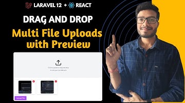 Multi File Upload with Preview in Laravel 12 + React + Inertia 🔥 | Drag & Drop File Uploader