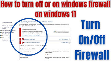 How to turn off or on windows firewall on windows 11| In Hindi Windows firewall off ya on kaise kare