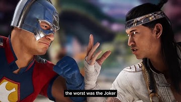Liu Kang Talks About the Joker NEW Peacemaker vs Liu Kang intro Dialogue Mortal Kombat 1 2024
