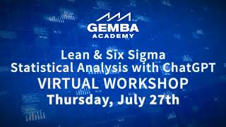 Statistical Analysis with ChatGPT Plus - Virtual Workshop by Gemba Academy 527 views 9 months ago 43 seconds