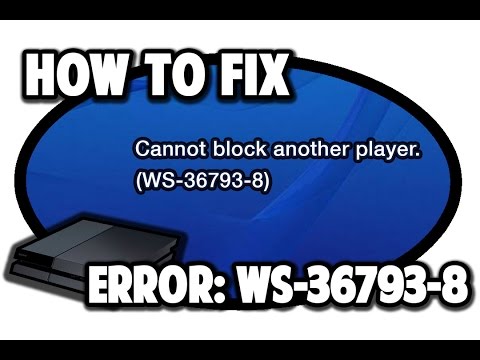 How To Fix Error Code Ws-36793-8