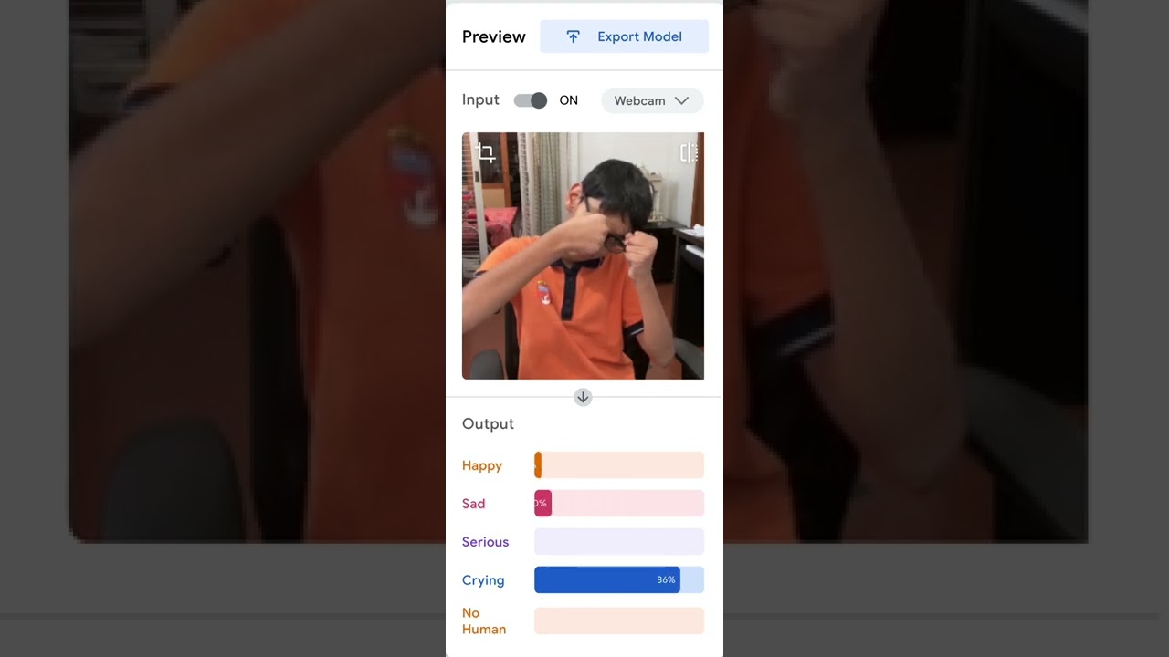 Recognizing Emotions with Teachable Machine