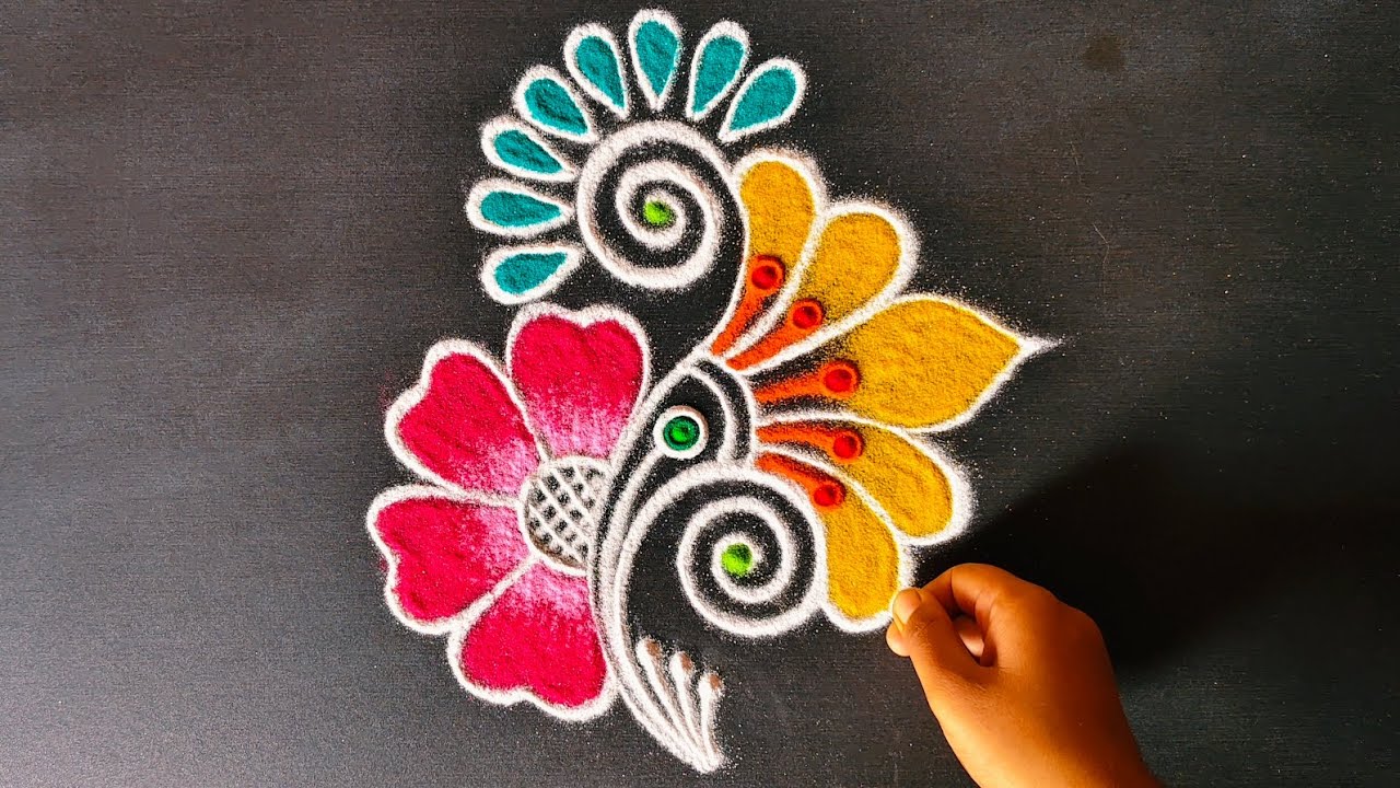 Daily new morning rangoli kolam 🌺 Easy and simple rangoli designs 🌺 Traditional muggulu 🌺