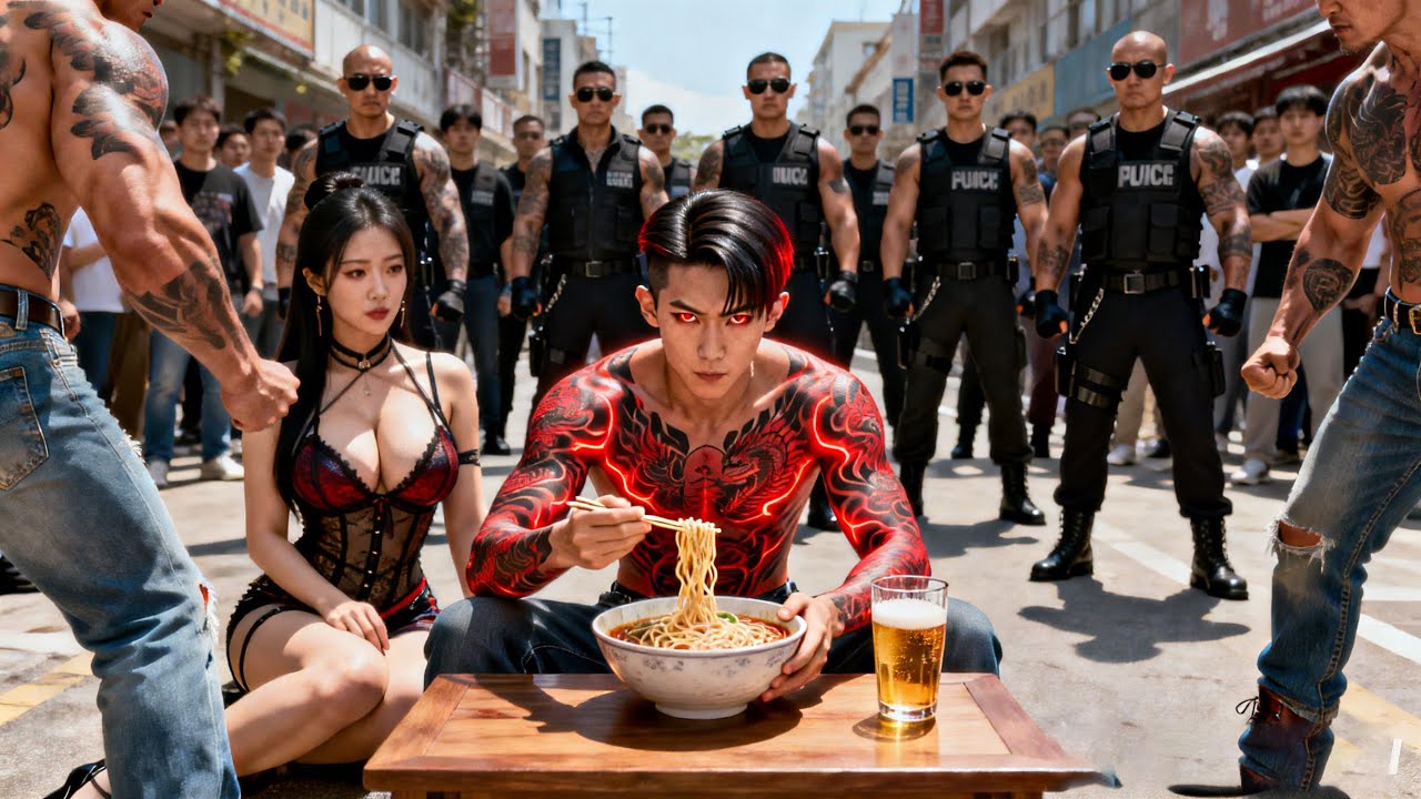 เทพสงครามนั่งกินบะหมี่ข้างทาง แต่ถูกนักเลงหาเรื่อง สุดท้ายต้องเปิดเผยตัวตนแล้วซัดพวกมันราบคาบ